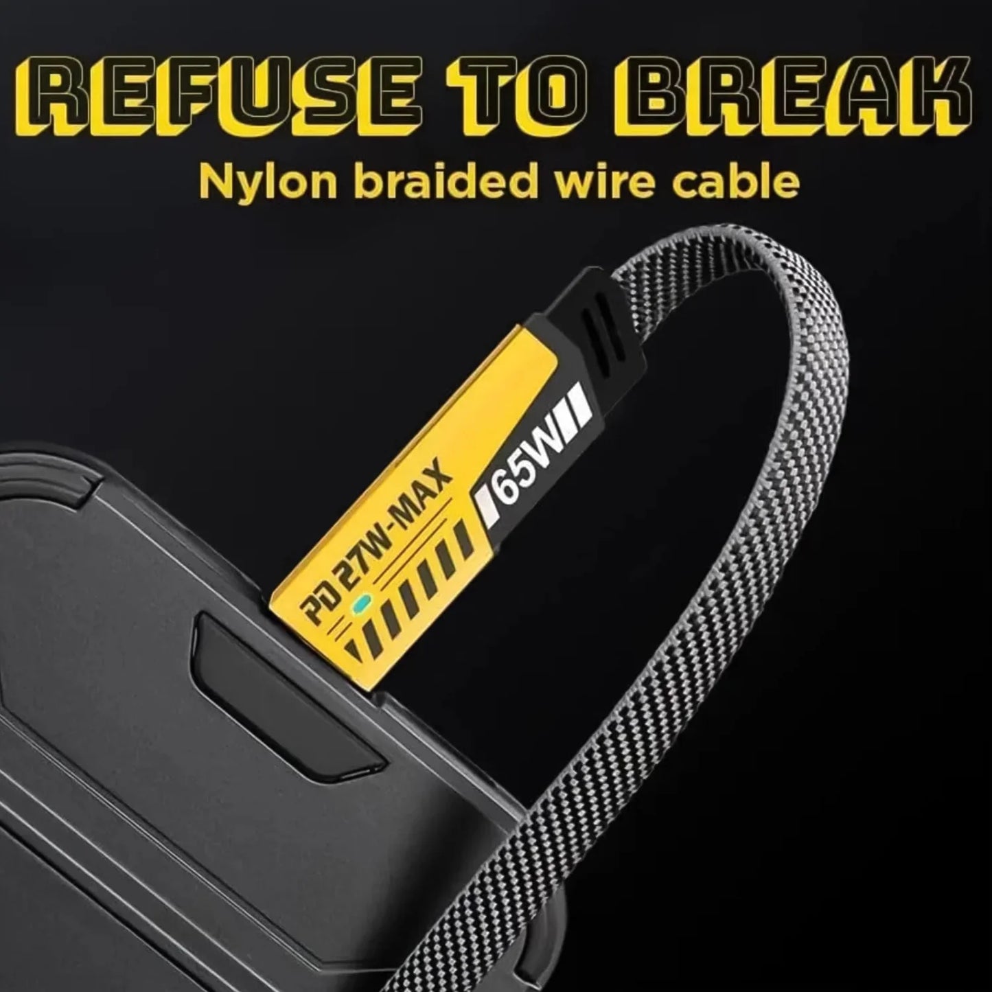 4 in 1 Data Cable - Lifetime Replacement Warranty | USB Type C, A to Type C, Lightning for iPhone and Android