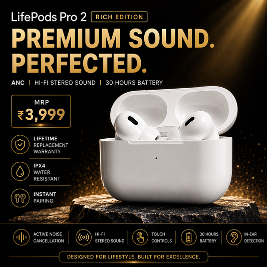 LifePods Pro 2 : Rich Edition (ORIGINAL, NOT CLONE) with Lifetime Replacement Warranty